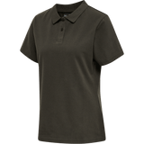 hummel Women's Red Classic Polo-1