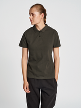 hummel Women's Red Classic Polo-5