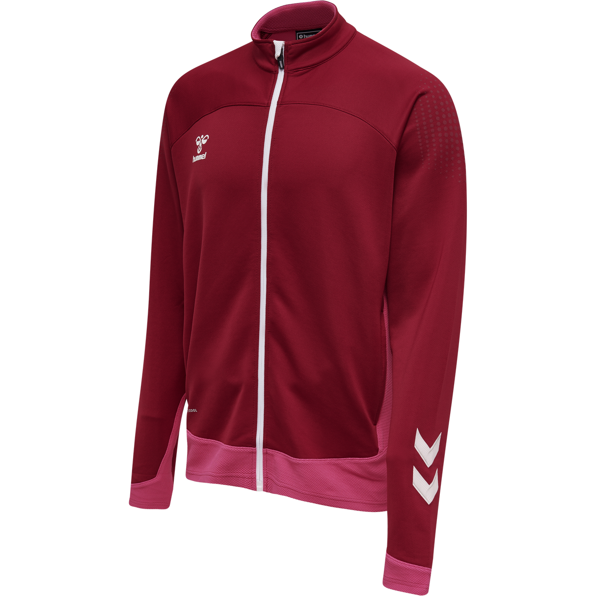 hummel Men's Lead Poly Zip Jacket-1