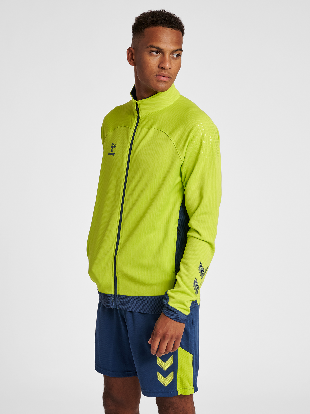 hummel Men's Lead Poly Zip Jacket-5