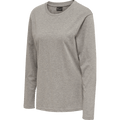 hummel Women's Red Basic Long Sleeve T-Shirt-1