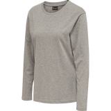 hummel Women's Red Basic Long Sleeve T-Shirt-1
