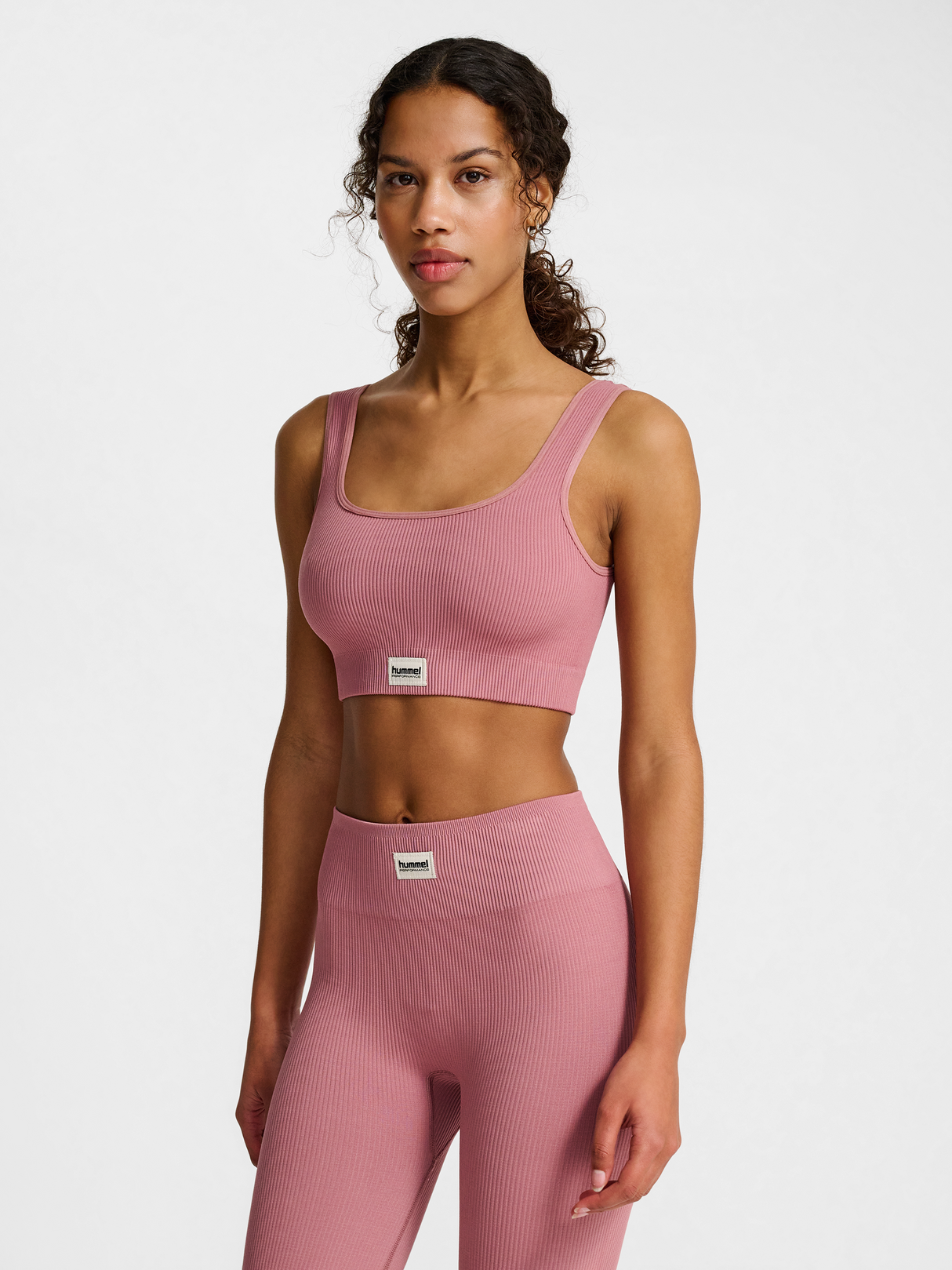hummel Women's Pulse Seamless Rib Bra-5