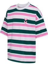 hummel Youth Silly Short Sleeve Boxy T-Shirt Stripe-1
