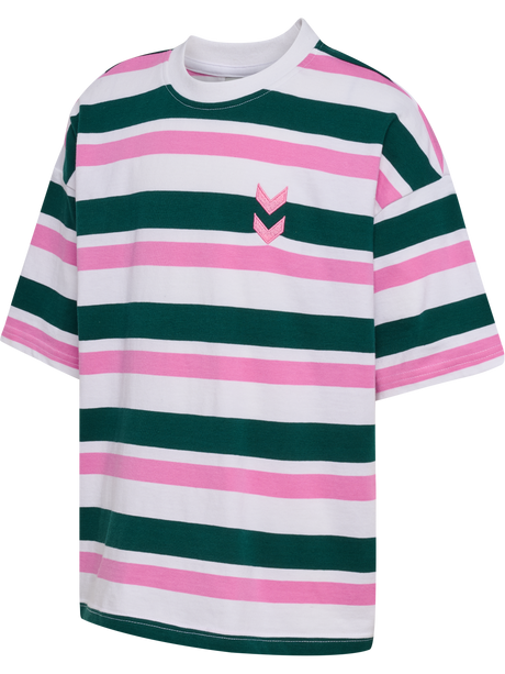 hummel Youth Silly Short Sleeve Boxy T-Shirt Stripe-1