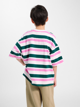 hummel Youth Silly Short Sleeve Boxy T-Shirt Stripe-4