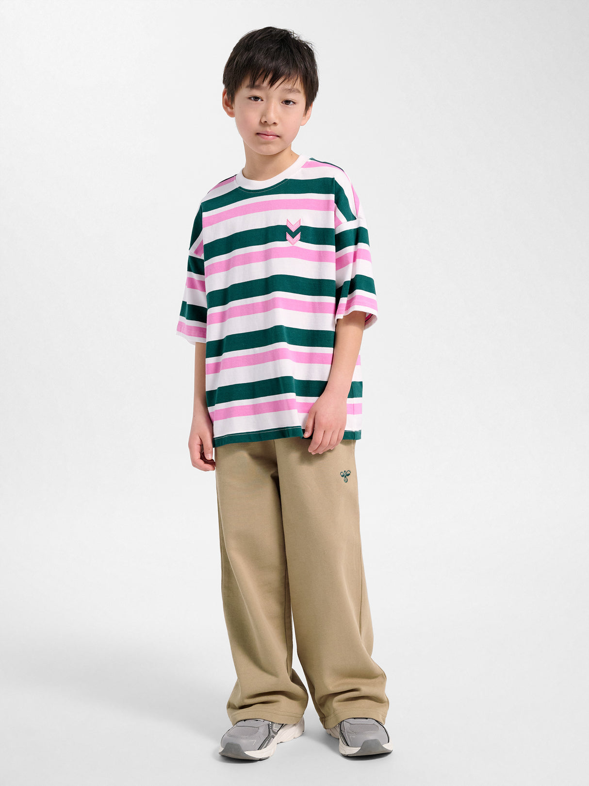 hummel Youth Silly Short Sleeve Boxy T-Shirt Stripe-6