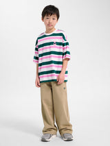 hummel Youth Silly Short Sleeve Boxy T-Shirt Stripe-6