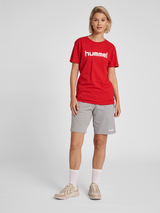 hummel Women's Go Cotton Logo T-Shirt Short Sleeve-3