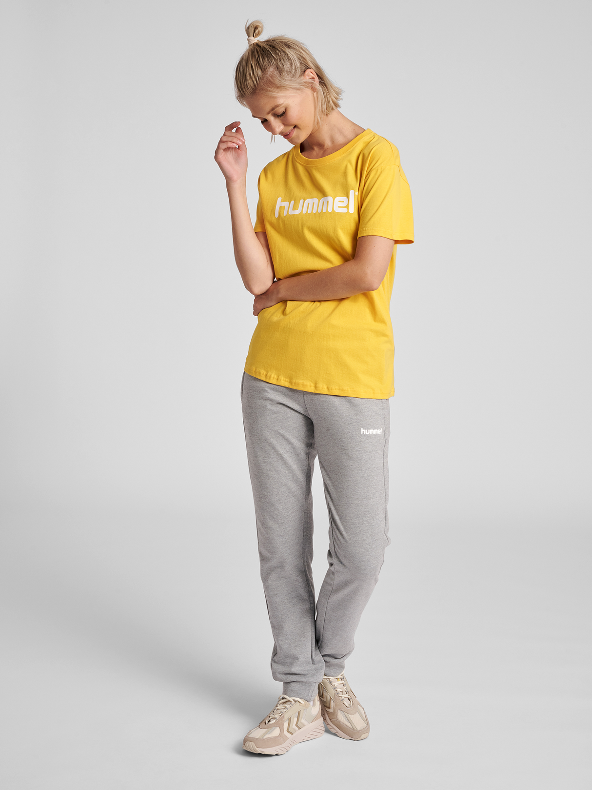 hummel Women's Go Cotton Logo T-Shirt Short Sleeve-3