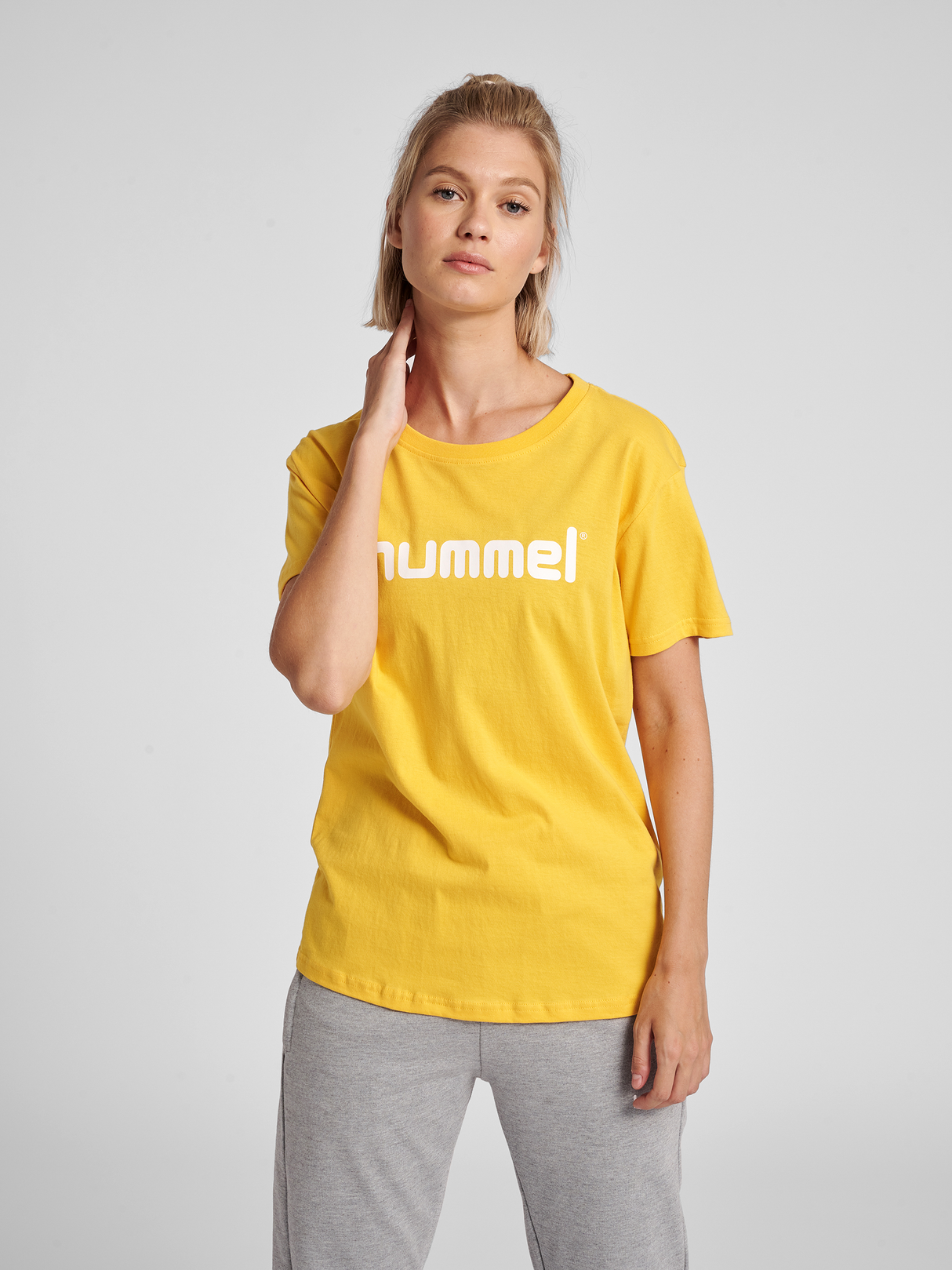 hummel Women's Go Cotton Logo T-Shirt Short Sleeve-4