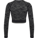 hummel Women's Mindful Training Saga Seamless Crop T-Shirt Long Sleeve-2