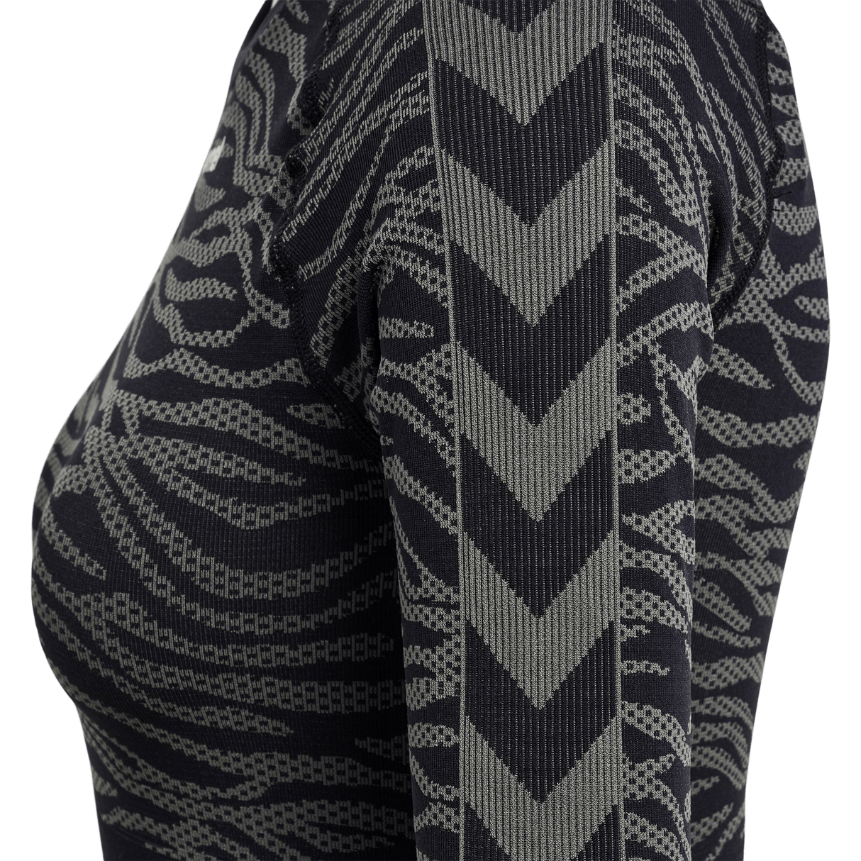 hummel Women's Mindful Training Saga Seamless Crop T-Shirt Long Sleeve-3