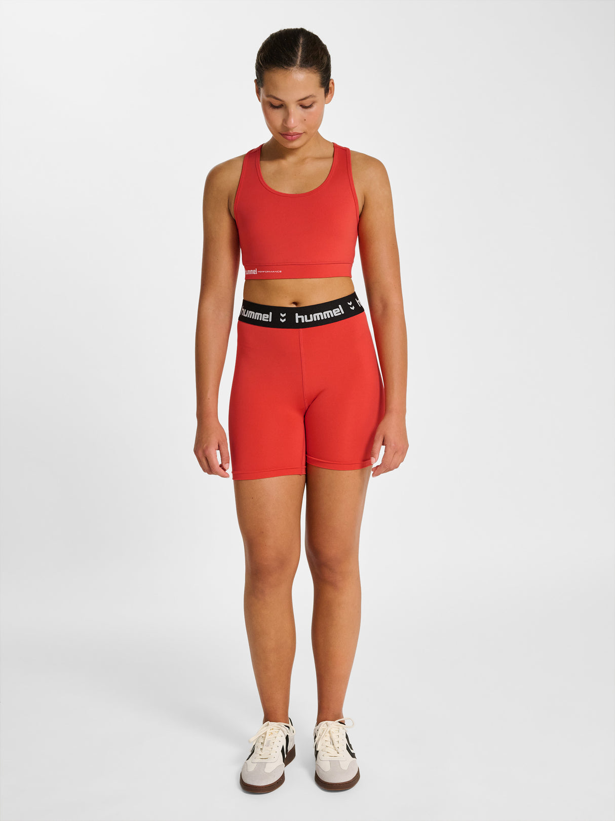 hummel Women's Pulse Mid Waist Shorts Tights-6