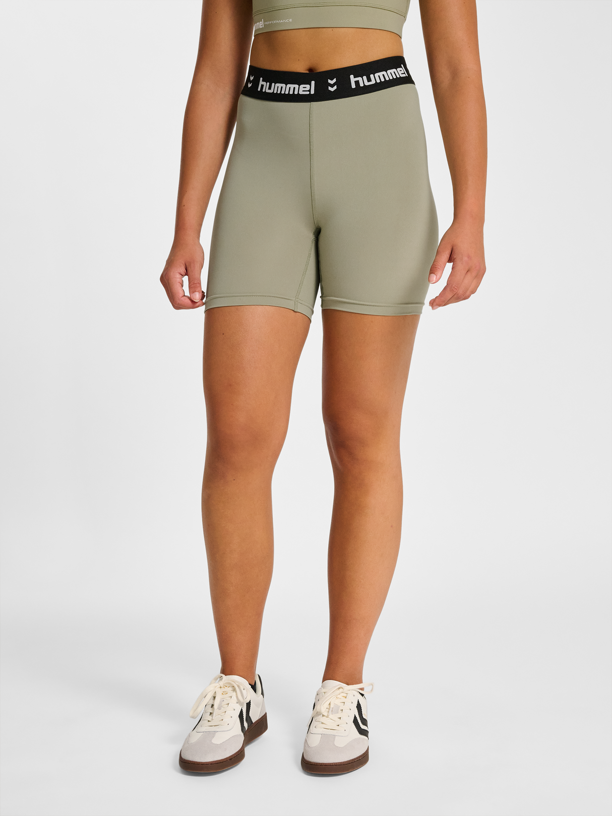 hummel Women's Pulse Mid Waist Shorts Tights-5