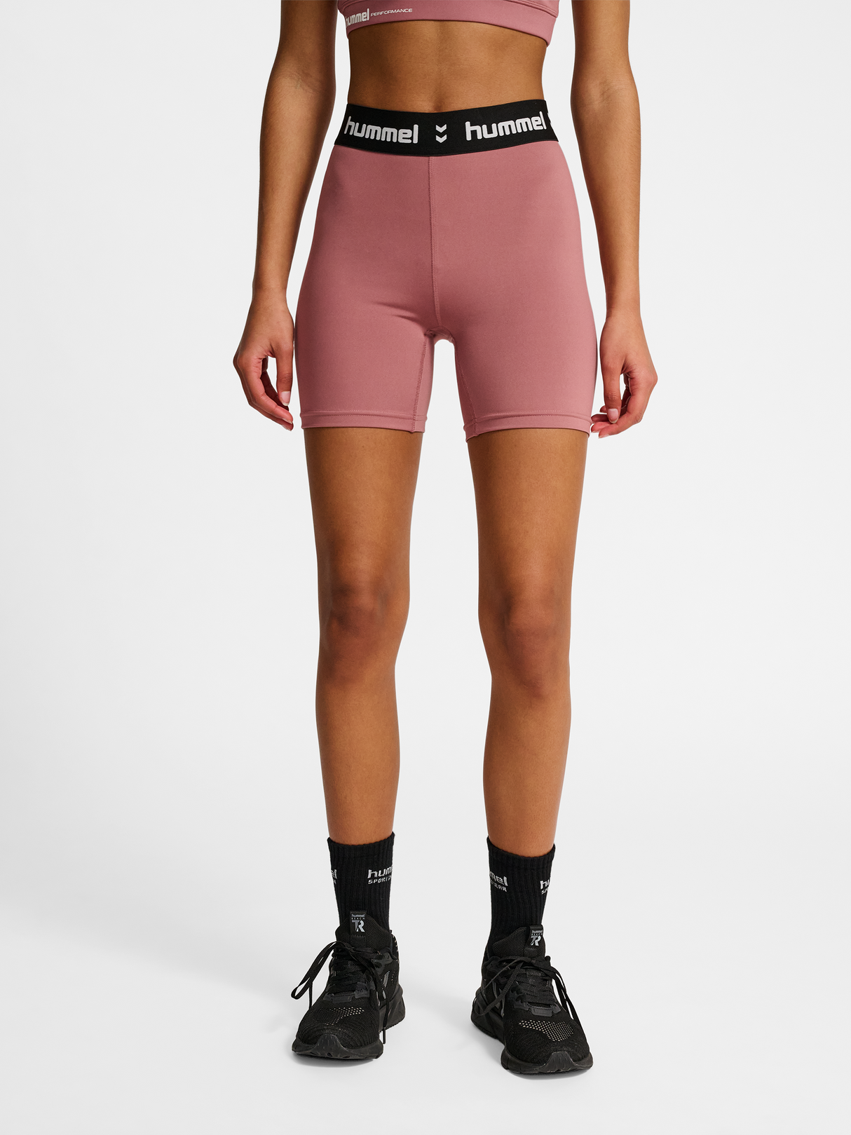 hummel Women's Pulse Mid Waist Shorts Tights-5