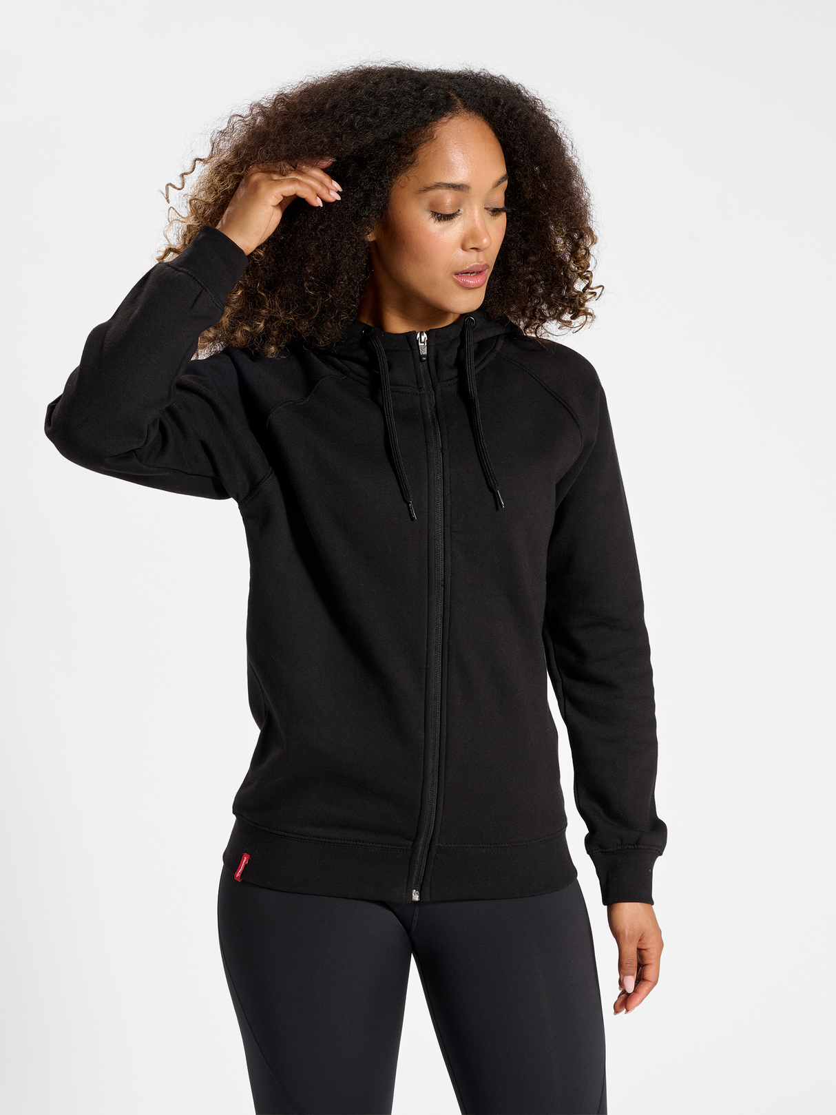 hummel Women's Red Classic Zip Hoodie-5