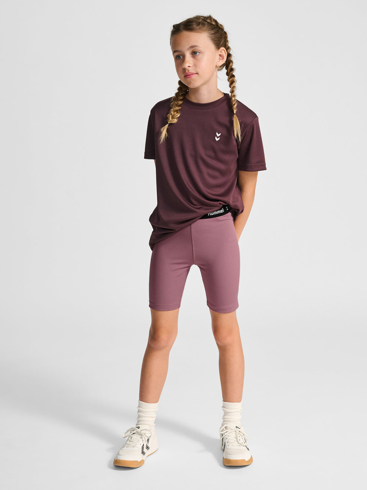 hummel Youth Pulse Mid Waist Shorts Tights-6