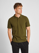 hummel Men's Red Stretch Polo-5