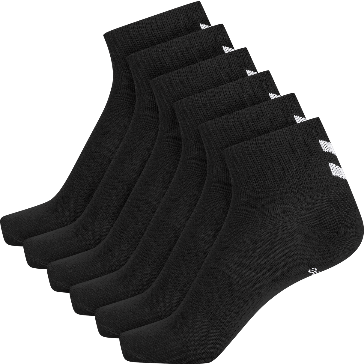 hummel Unisex Chevron 6-Pack Mid Cut Socks-1