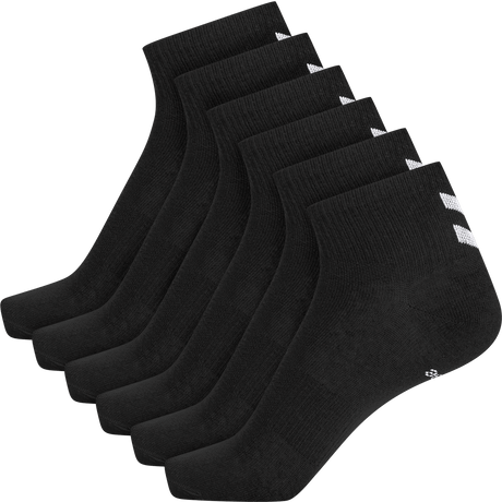 hummel Unisex Chevron 6-Pack Mid Cut Socks-1