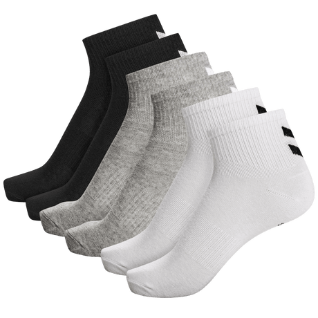 hummel Unisex Chevron 6-Pack Mid Cut Socks-1