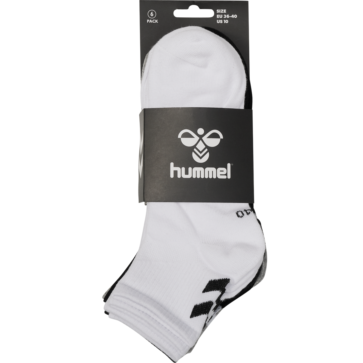 hummel Unisex Chevron 6-Pack Mid Cut Socks-2