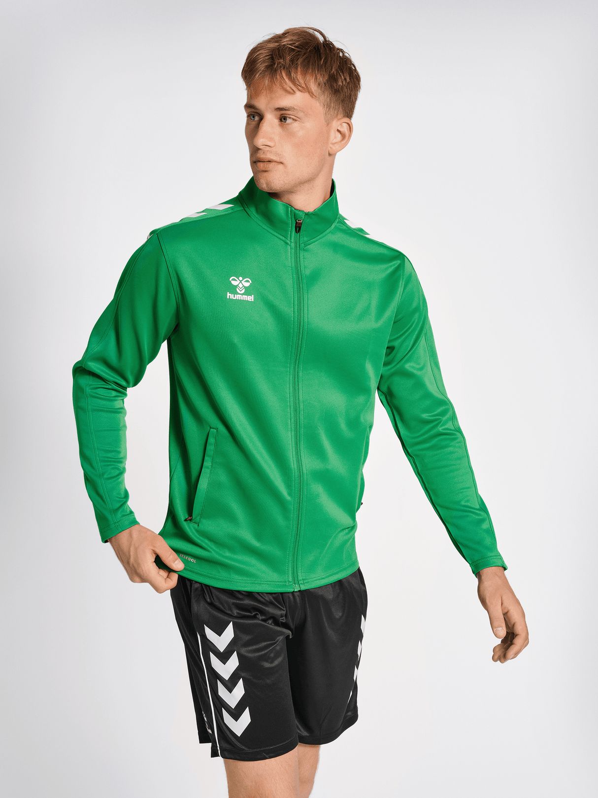 hummel Unisex Core XK Poly Zip Sweatshirt-5