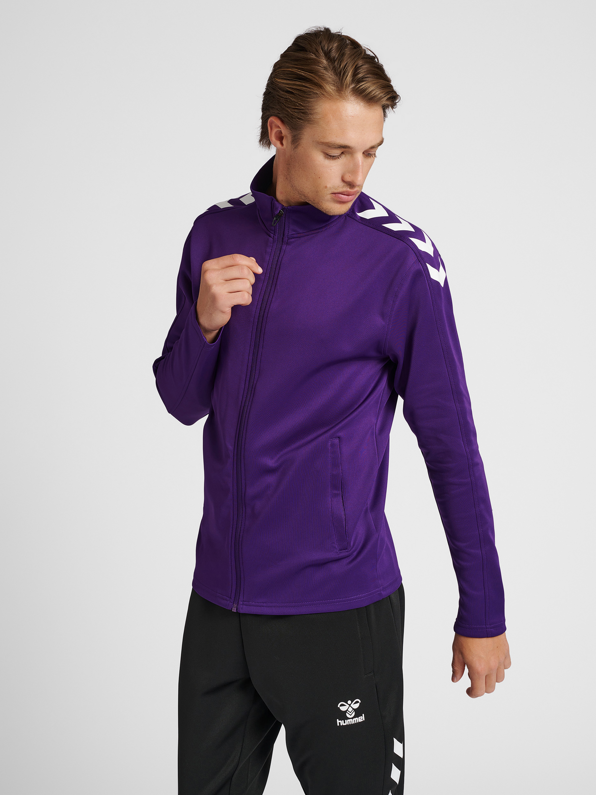 hummel Unisex Core XK Poly Zip Sweatshirt-5