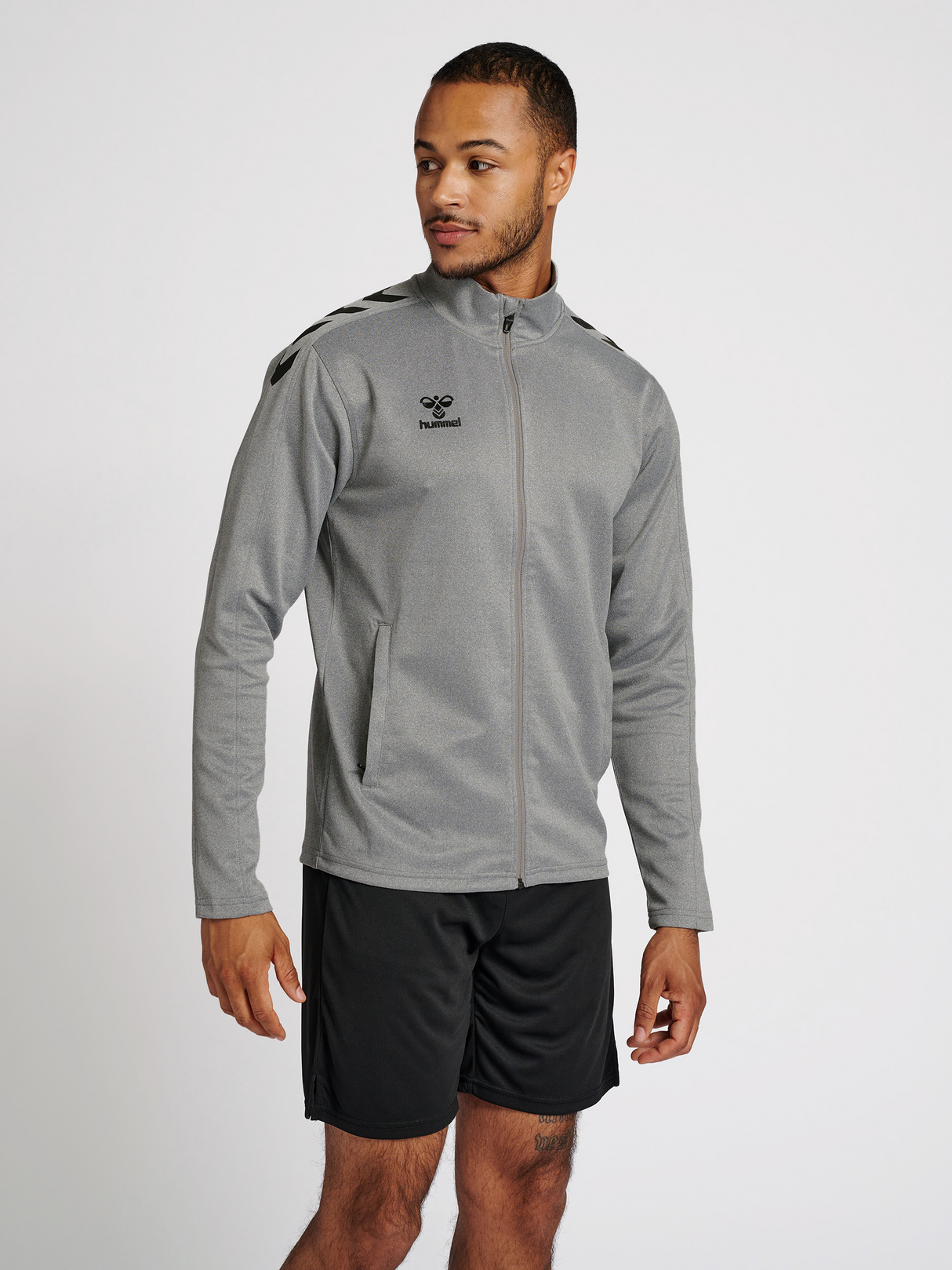 hummel Unisex Core XK Poly Zip Sweatshirt-5