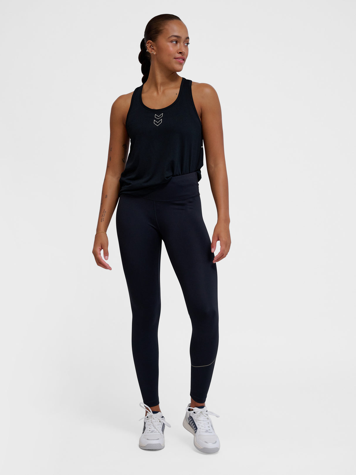 hummel Women's Court Mid Waist Pocket Tights-6