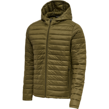 hummel Men's Red Quilted Hood Jacket-1
