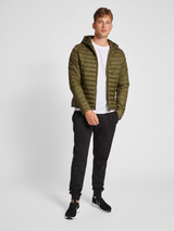 hummel Men's Red Quilted Hood Jacket-4
