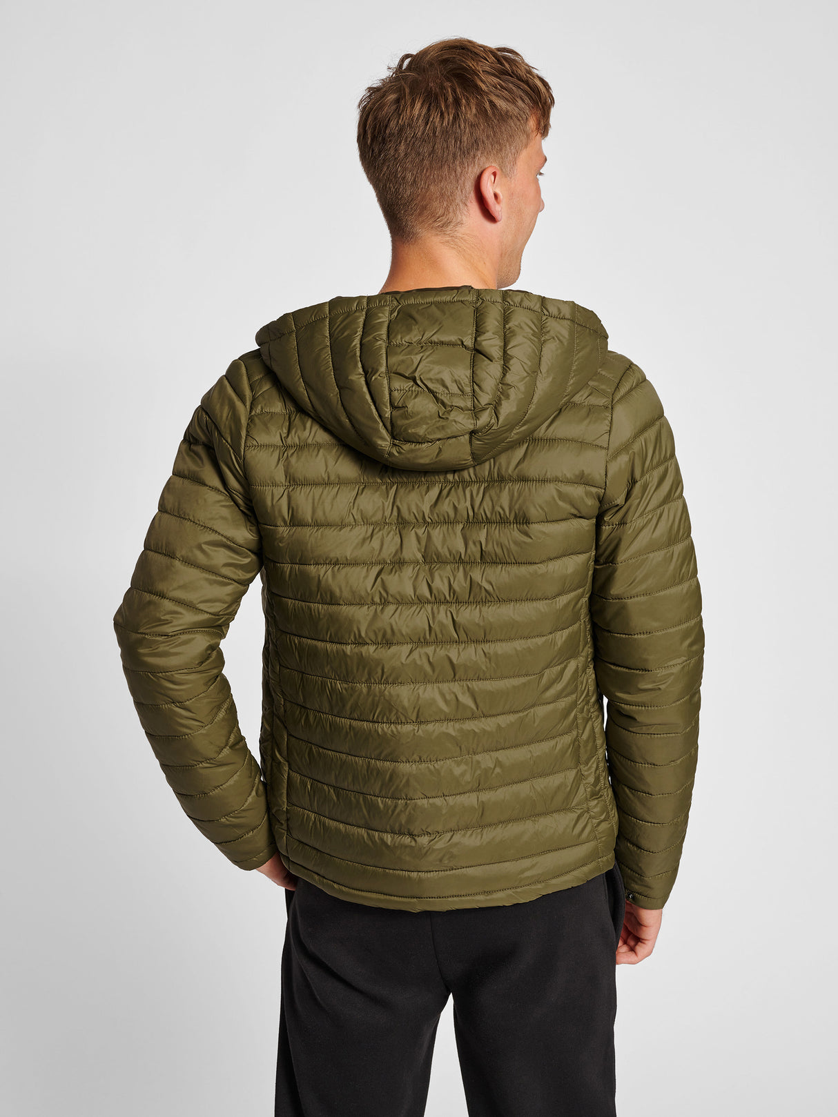 hummel Men's Red Quilted Hood Jacket-6