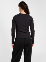hummel Women's Foundation Rib Long Sleeve T-Shirt-4