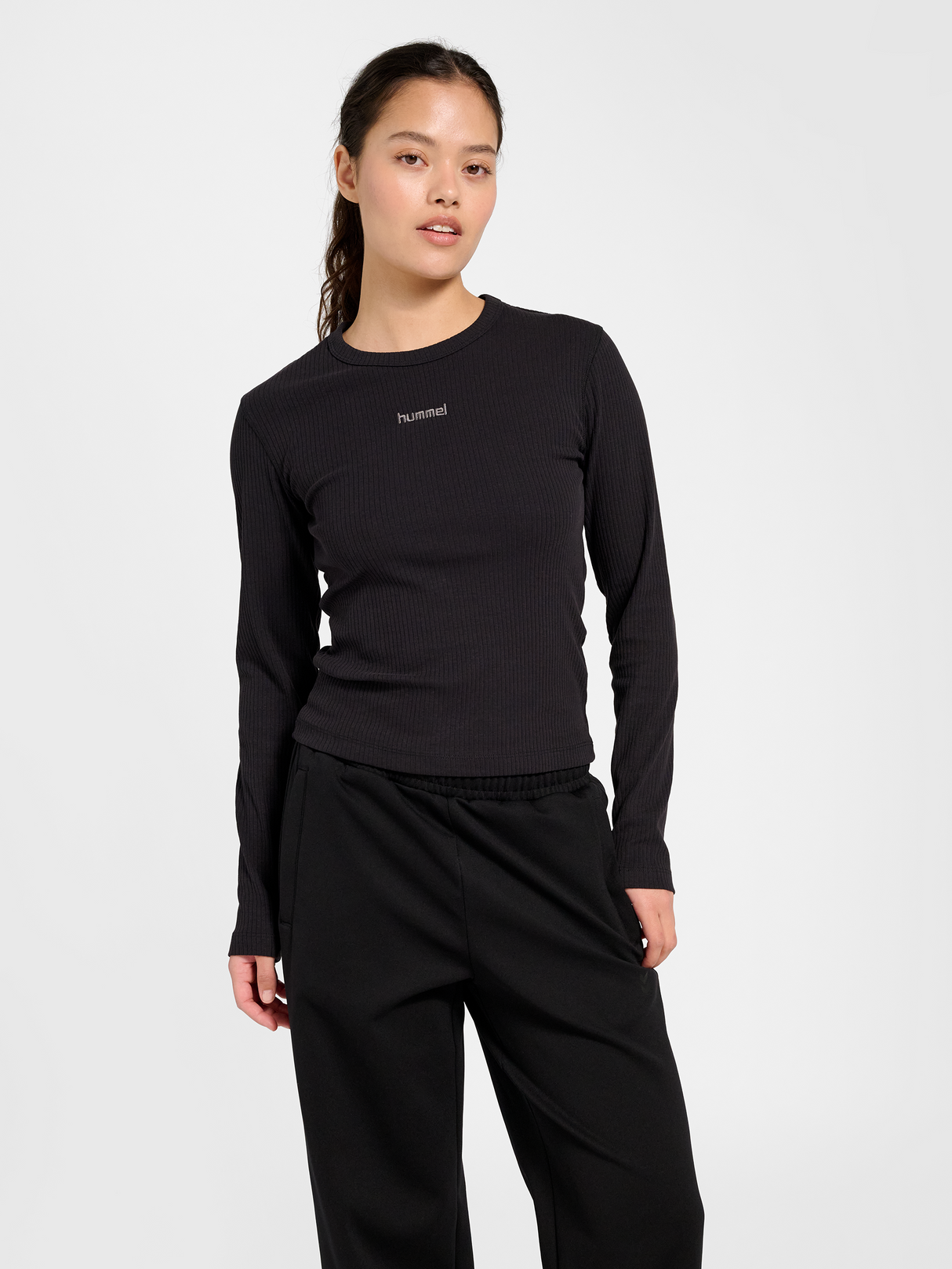 hummel Women's Foundation Rib Long Sleeve T-Shirt-5