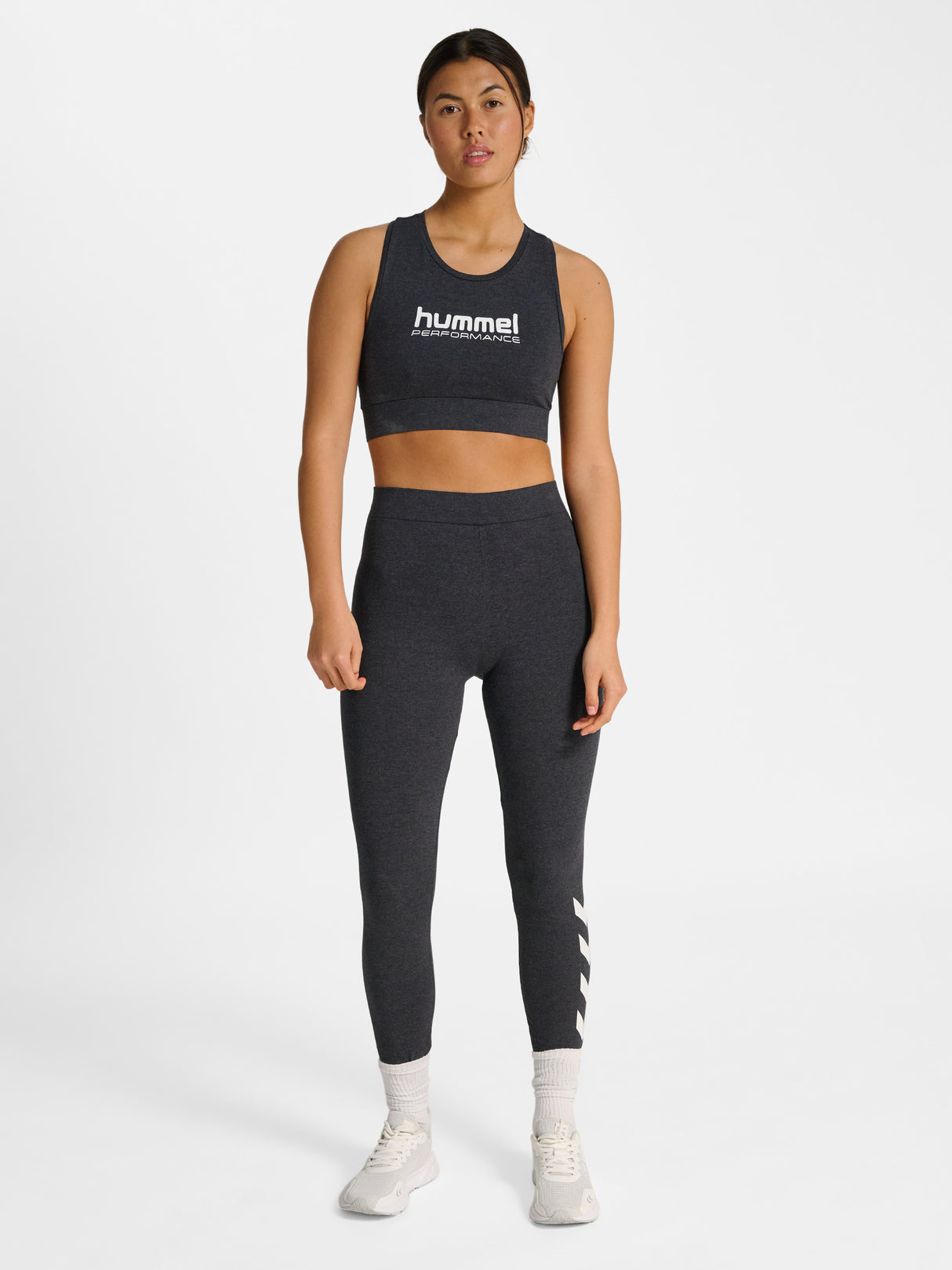 hummel Women's Pulse Logo Mid Waist Tights-7