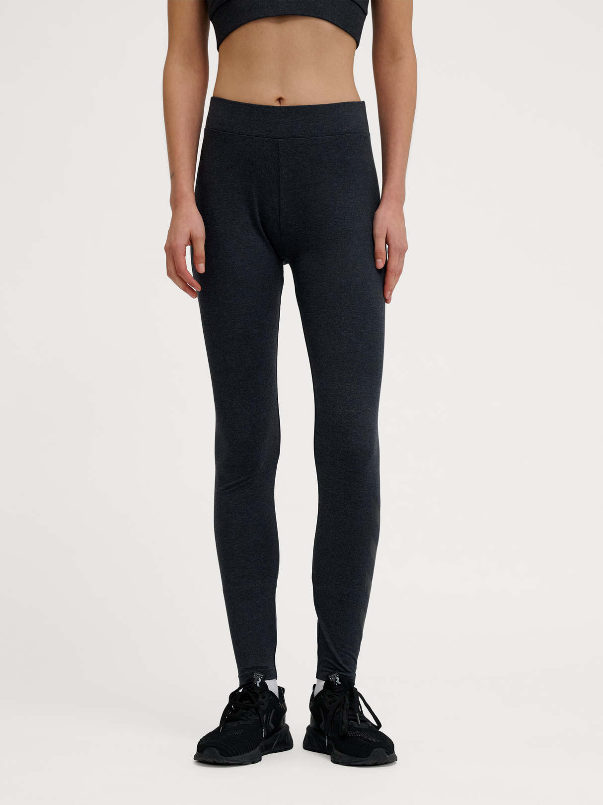 hummel Women's Pulse Logo Mid Waist Tights-5