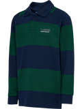 hummel Youth Loose Striped Long Sleeve Polo-1