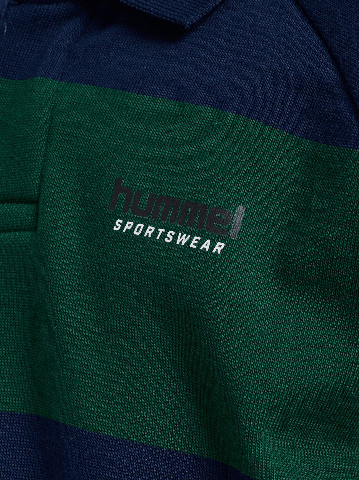 hummel Youth Loose Striped Long Sleeve Polo-3