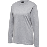 hummel Women's Red Heavy Long Sleeve T-Shirt-1