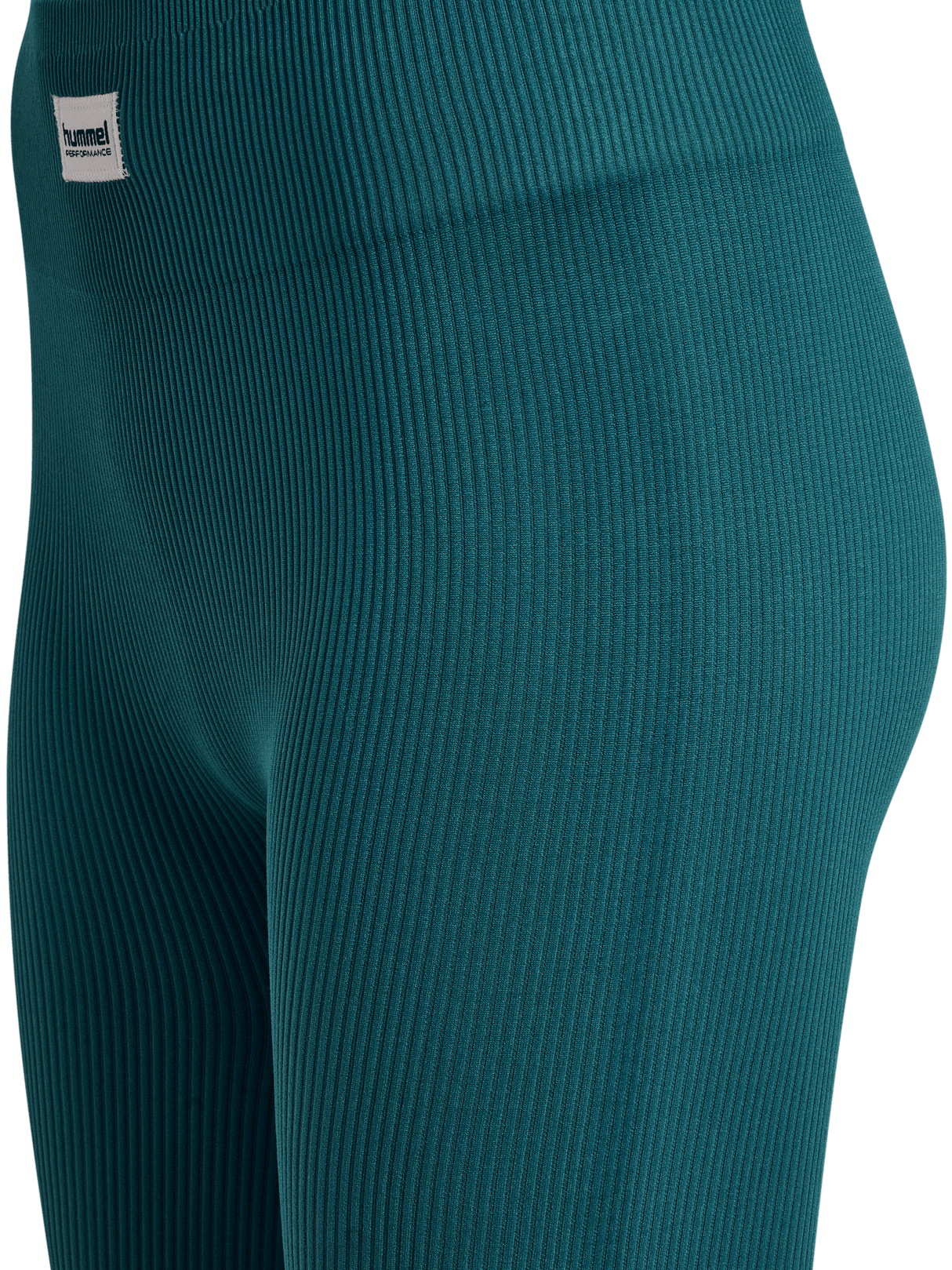 hummel Women's Pulse Seamless Rib Mid Waist Tights-3