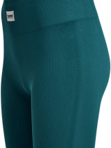 hummel Women's Pulse Seamless Rib Mid Waist Tights-3