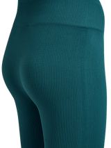 hummel Women's Pulse Seamless Rib Mid Waist Tights-4