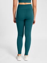 hummel Women's Pulse Seamless Rib Mid Waist Tights-5