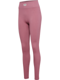 hummel Women's Pulse Seamless Rib Mid Waist Tights-1