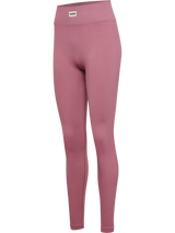 hummel Women's Pulse Seamless Rib Mid Waist Tights-1