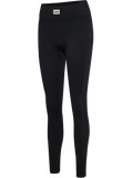 hummel Women's Pulse Seamless Rib Mid Waist Tights-1