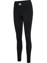 hummel Women's Pulse Seamless Rib Mid Waist Tights-1