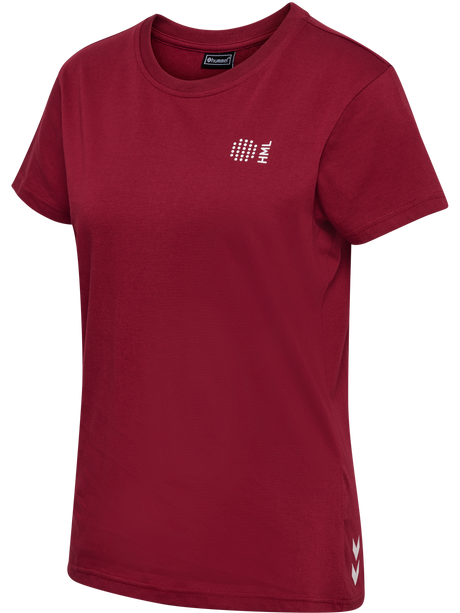 hummel Women's Court Cotton Short Sleeve T-Shirt-1